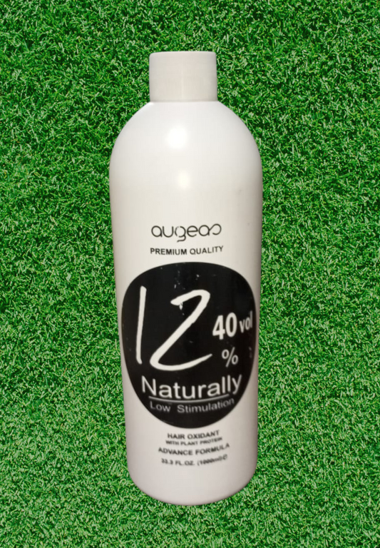 Augeas 12%with 40 volume Naturally Low Stimulation Hair oxidant With Plant Protein Advance Formula