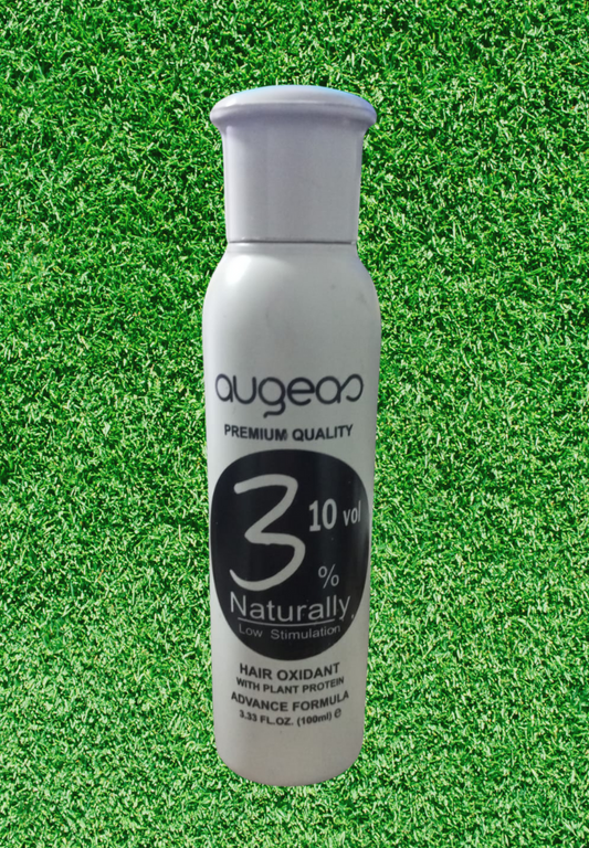 Augeas 3%  with 10 volume Naturally Low Stimulation Hair oxidant With Plant Protein Advance Formula