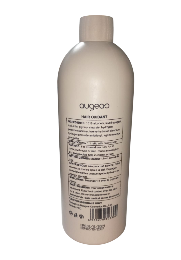 Augeas 9% with 30 volume Naturally Low Stimulation Hair oxidant With Plant Protein Advance Formula