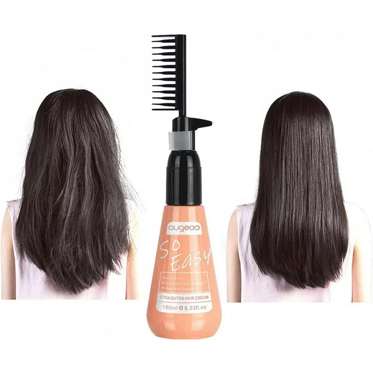 Augeas Hair Straightening Cream With Comb For Straight Hairs